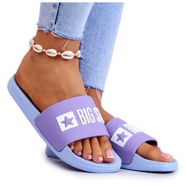 Dámské pantofle Big Star JJ274A525 Violet-Blue fialová