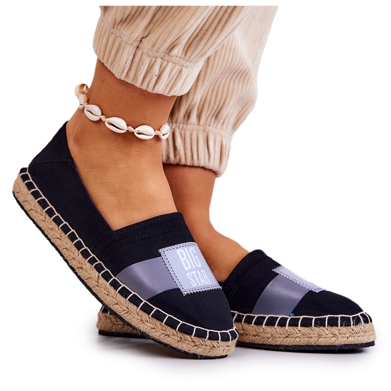 Dámské slip-on espadrilky Big Star JJ274963 černé černá