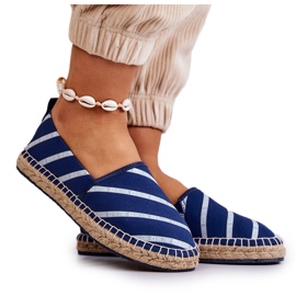 Dámské klasické espadrilky Big Star JJ274960 Navy Blue modrý Dámské klasické espadrilky Big Star JJ274960 Navy Blue modrý