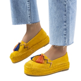 Žluté espadrilky na platformě Pisquid žluť