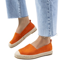 Oranžové dámské espadrilky Mathea oranžový Oranžové dámské espadrilky Mathea oranžový