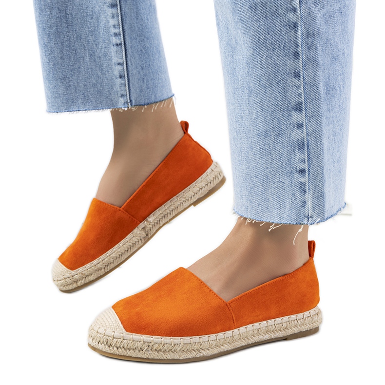 Oranžové dámské espadrilky Mathea oranžový