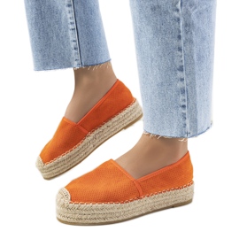 Prolamované espadrilky Orange Capelle pomerančový