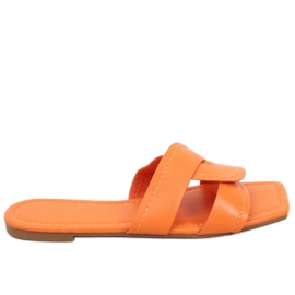 Pantofle Nitya Orange se čtvercovou podrážkou pomerančový