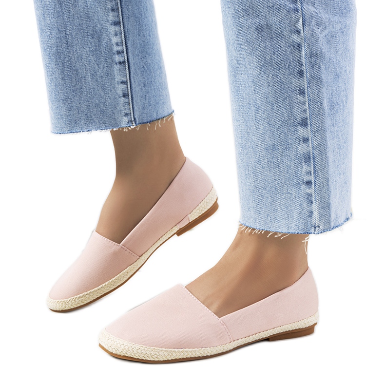 Černé dámské espadrilky od Lyndsey růžový Černé dámské espadrilky od Lyndsey růžový