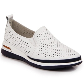 Kožená prolamovaná obuv Slip on T.Sokolski W SCA155 bílá bílý Kožená prolamovaná obuv Slip on T.Sokolski W SCA155 bílá bílý