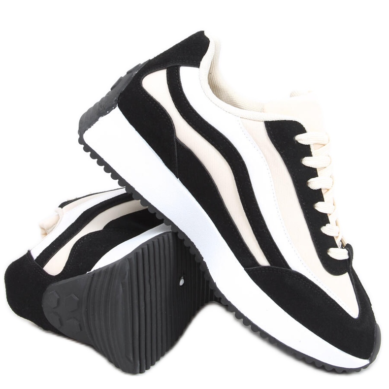 Černé tenisky Zuri béžový černá