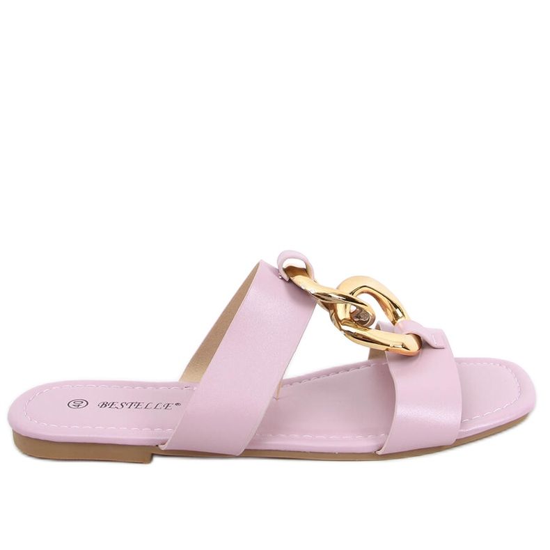 Pantofle s řetízkem Saud Purple růžový