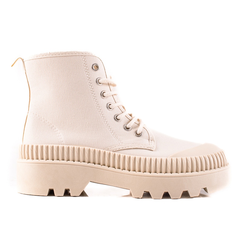 Melisa Módní tenisky na platformě béžový