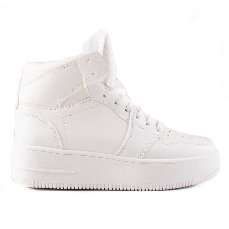 Renda Vysoké Tenisky Na Platformě bílý