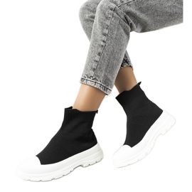 Černé kotníkové tenisky Mickey černý