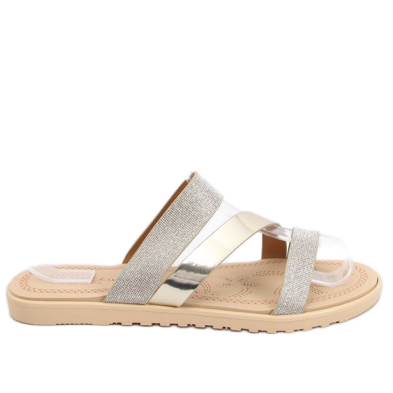 Dámské pantofle Diarra Oro stříbrný