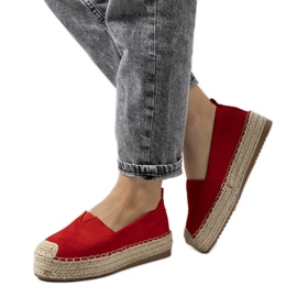 Rhianne dámské červené espadrilky červený