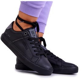 Kožené tenisky Big Star JJ274214 Black černý