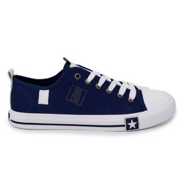 Pánské nízké tenisky Big Star JJ174138 Navy Blue námořnická modř