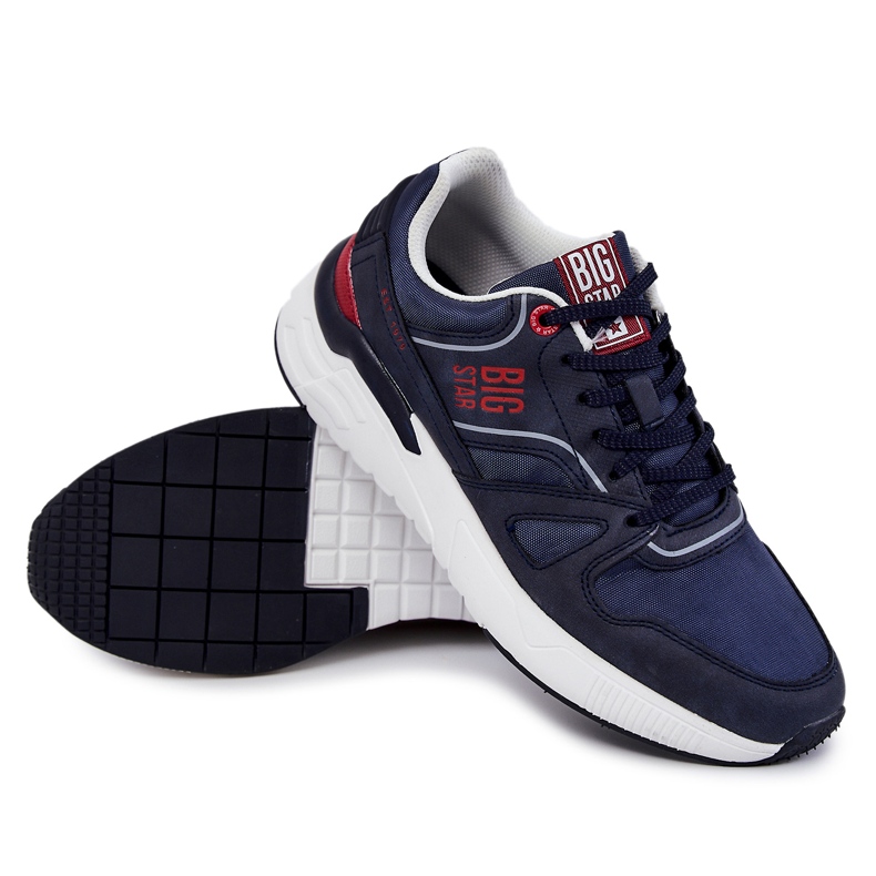 Pánské tenisky Big Star JJ174277 Námořnická modrá modrý