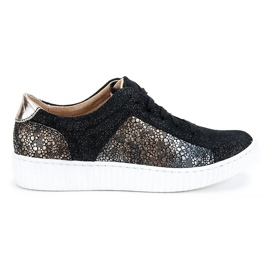Boty Filippo 480S Black Gold černý zlatý