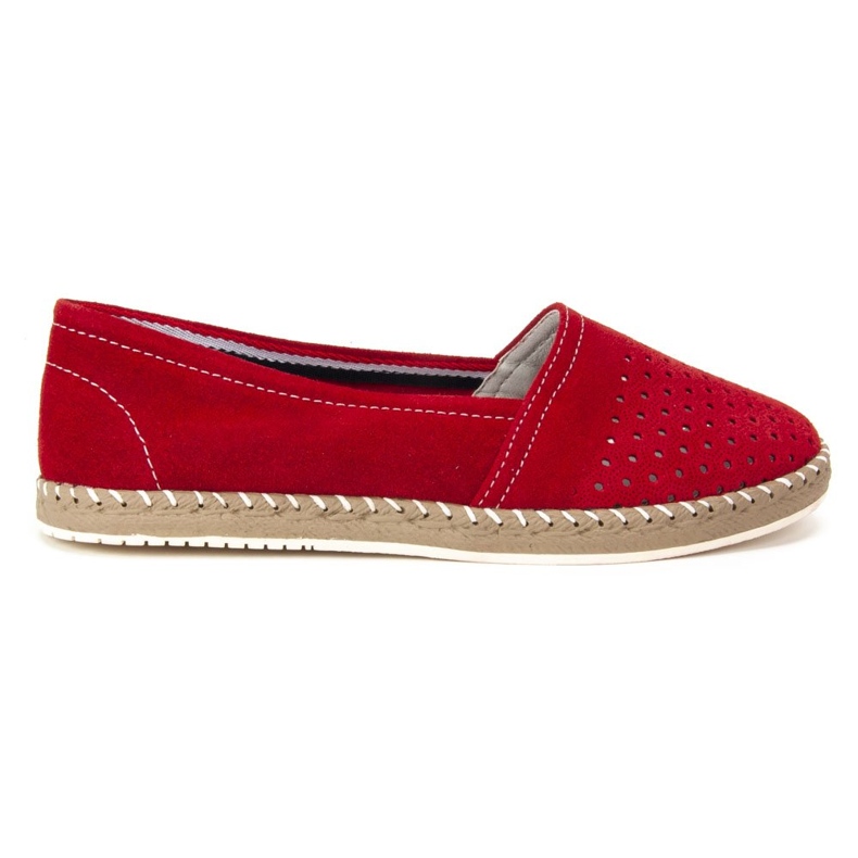 Boty Espadrilky Filippo DP675 / 19 Rd Red červené
