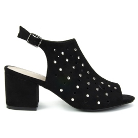 Filippo DS770 / 19 Bk Černé sandály černý