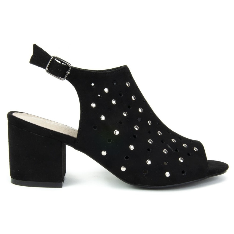 Filippo DS770 / 19 Bk Černé sandály černá Filippo DS770 / 19 Bk Černé sandály černá