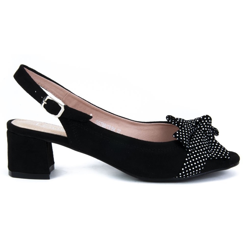 Černé sandály Filippo DS788 / 19 Bk černá Černé sandály Filippo DS788 / 19 Bk černá