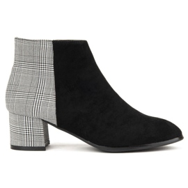 Černošedé boty Filippo DBT936 / 19 Bk Gr černý šedá