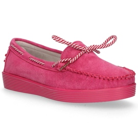 Kožené boty Filippo DP1200 / 20 Fh růžové fialový růžový