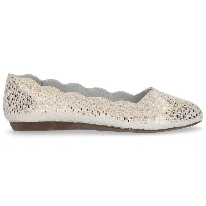 Kožené baleríny Filippo DP1336 / 20 Go golden zlatý žlutá Kožené baleríny Filippo DP1336 / 20 Go golden zlatý žlutá