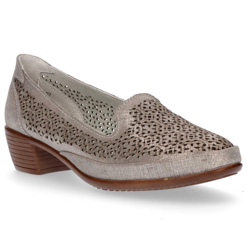 Kožené boty Filippo DP1405 / 20 Gr šedé šedá