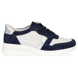 Boty Filippo DP1389 / 20 Wh Nv White Navy bílý námořnická modř žluť