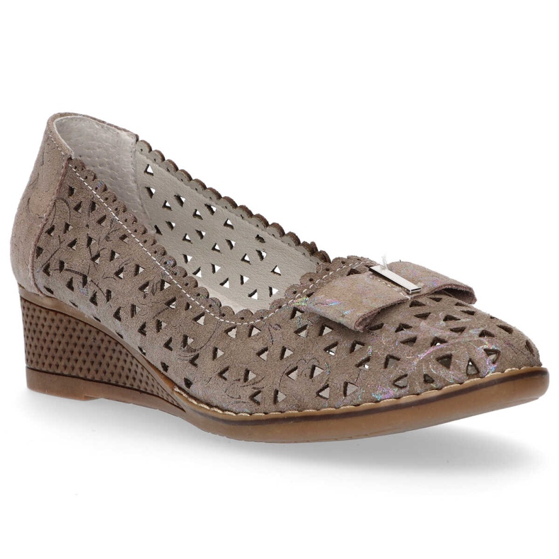 Kožené boty Filippo DP752 / 20 Gr šedé šedá Kožené boty Filippo DP752 / 20 Gr šedé šedá