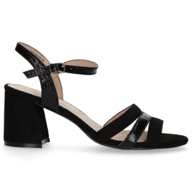 Černé sandály Filippo DS1284 / 20 Bk černá