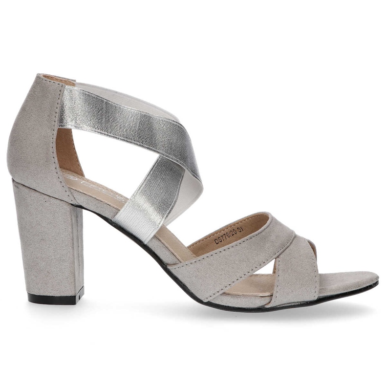 Sandály Filippo DS776 / 20 Si Silver stříbrný šedá