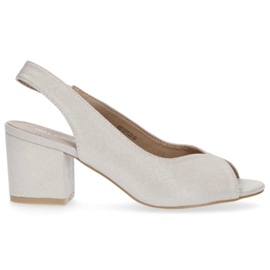 Sandály Filippo DS1277 / 20 Si Silver stříbro