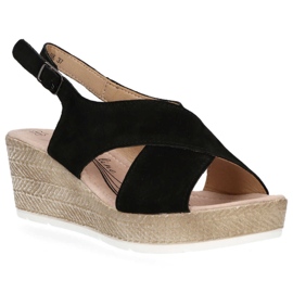 Sandály Filippo DS1331 / 20 Bk Černé černá Sandály Filippo DS1331 / 20 Bk Černé černá