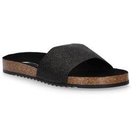 Filippo DK1373 / 20 Bk Černé pantofle černý