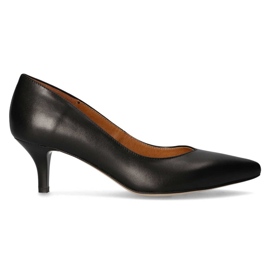 Černé lodičky Filippo Premium 2105 K-grain černý