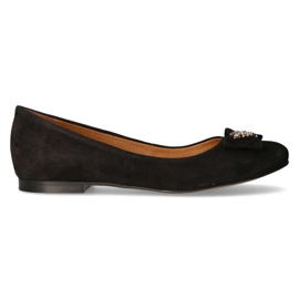Balerína Filippo Premium 2054 Black Suede černý