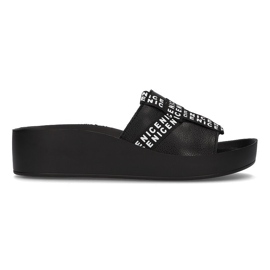 Kožené pantofle Filippo DK2061 / 21 Bk černé černý