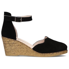 Kožené sandály Filippo DS1394 / 21 Bk Black černý