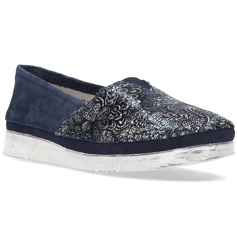 Kožené boty Filippo DP2147 / 21 Nv tmavě modrá námořnická modrá vícebarevný Kožené boty Filippo DP2147 / 21 Nv tmavě modrá námořnická modrá vícebarevný