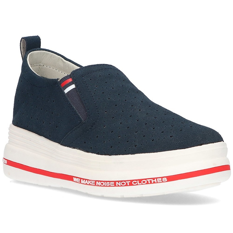 Kožené boty Filippo DP2009 / 21 Nv tmavě modrá námořnická modrá