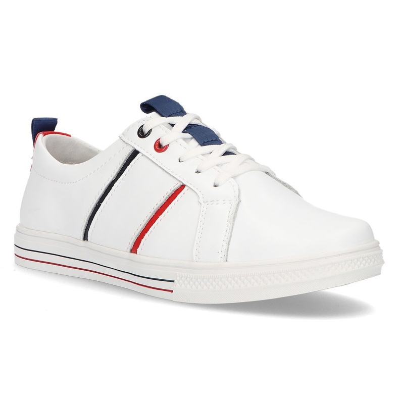 Kožené boty Filippo DP2045 / 21 Wh bílé bílý