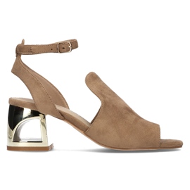 Sandály Filippo DS2107 / 21 Be beige béžový