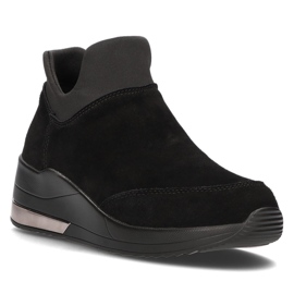 Kožené boty Filippo DBT3029 / 21 Bk černé černý