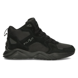 Kožený treking Filippo MTR3089 / 21 Bk černý