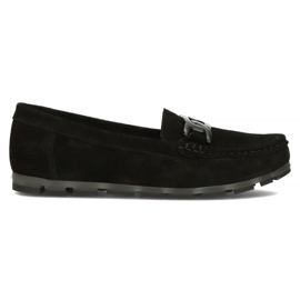 Kožené mokasíny Filippo DP3630 / 22 Bk černé černý