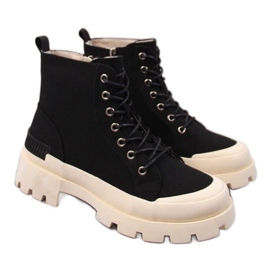 Černé tenisky na platformě D&amp;A W OLI142 černý