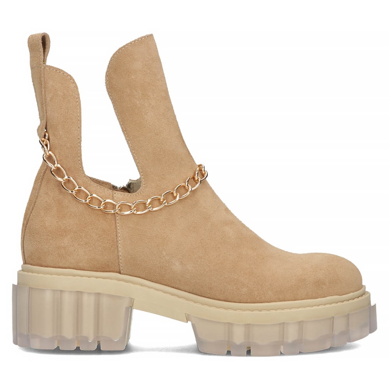 Semišové boty Filippo 30065 camel béžový hnědý