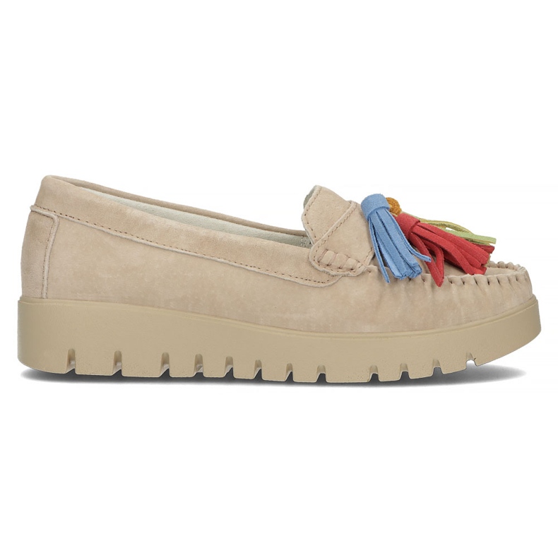 Kožené boty Filippo DP3535 / 22 Be beige béžový